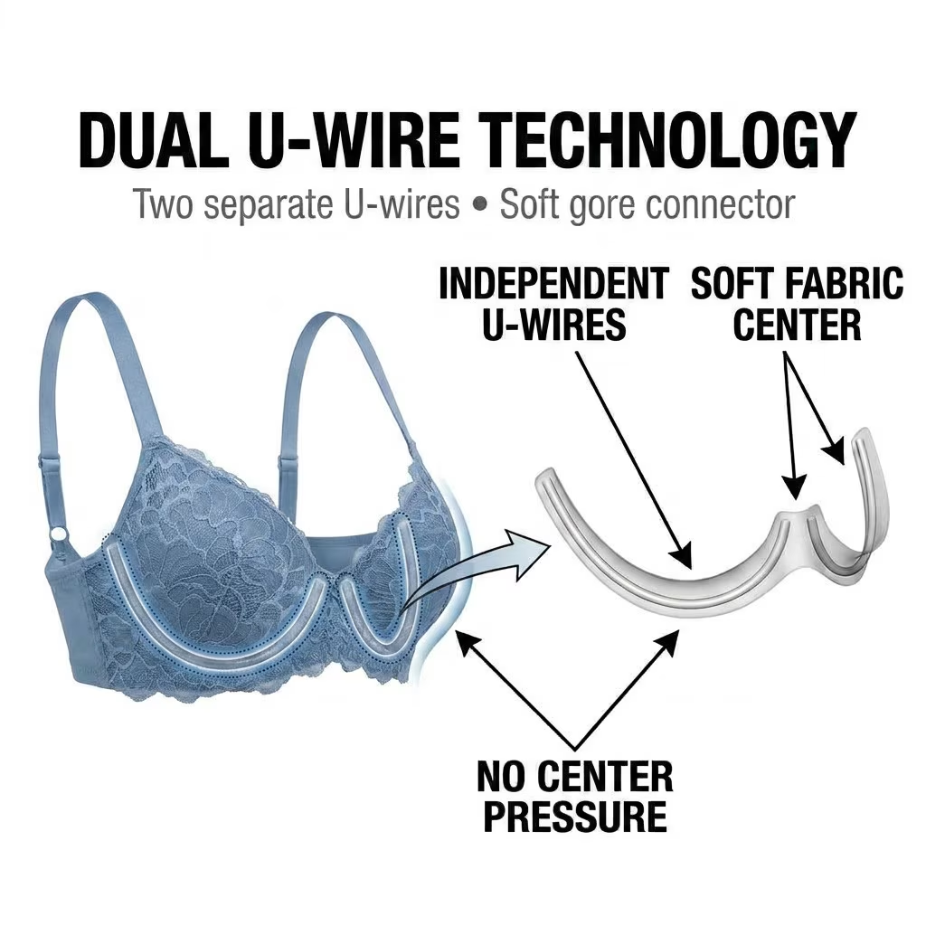 Women's 3-Pack All-Over Lace Push-Up Bra Set, Underwire Lace Bralette with Full Coverage, Sexy Comfortable Everyday Lingerie - Image 3